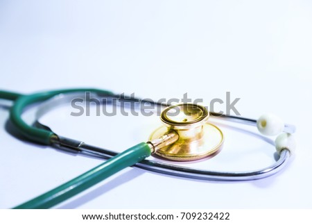 Medical Stethoscope, Medical Concept Treatment Heart Diseases and Care 