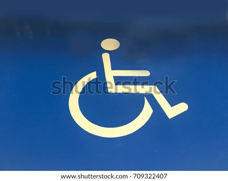 Disable parking space in building 