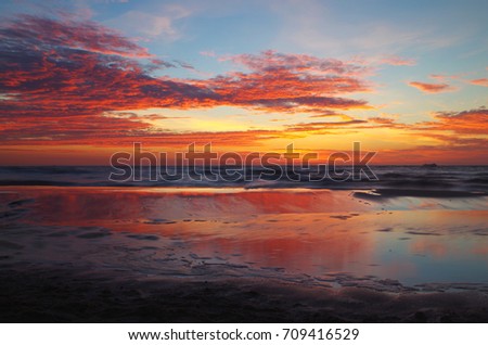 sunrise at the baltic sea
