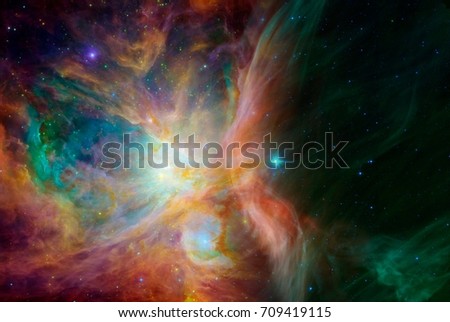 a divine connection of fog orion and han  - elements of this image furnished by NASA