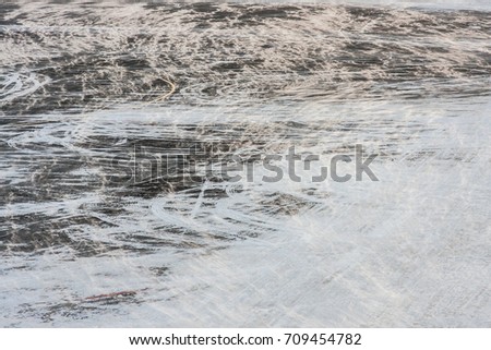 Beautiful abstract snow blizzard dynamic pattern for design, background and texture. Picture made at the airport, weather is windy.