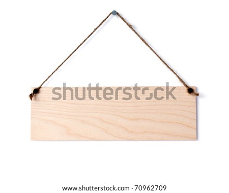 wooden board on white wall