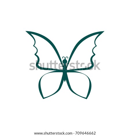 Vector icon butterfly
