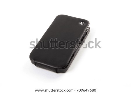 Phone case isolated on white background