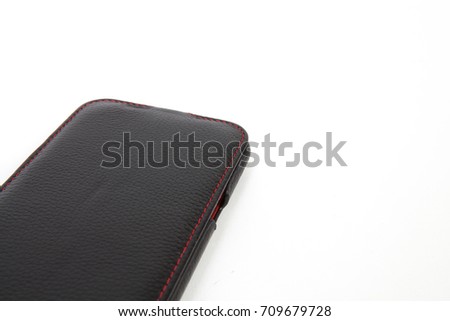 Phone case isolated on white background
