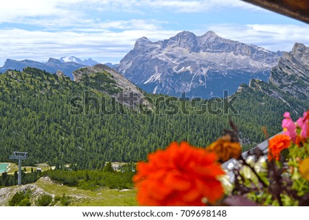Alpine sceneries, Italy , Austria