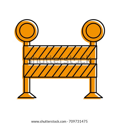 roadblock road safety icon image 