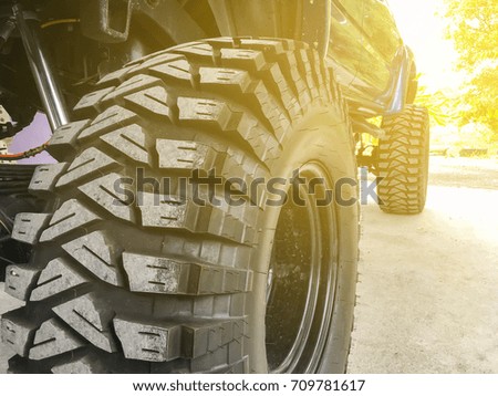 Big rubber wheel, pattern of rubber tire