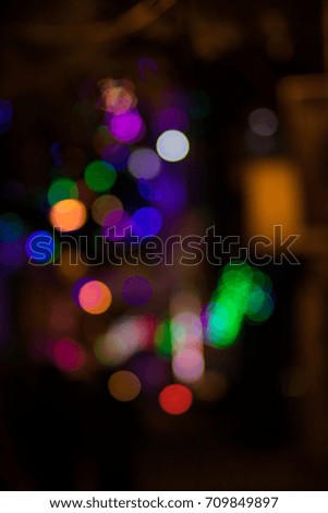 Colorful defocused lights background. Festive background with natural bokeh Abstract blur background