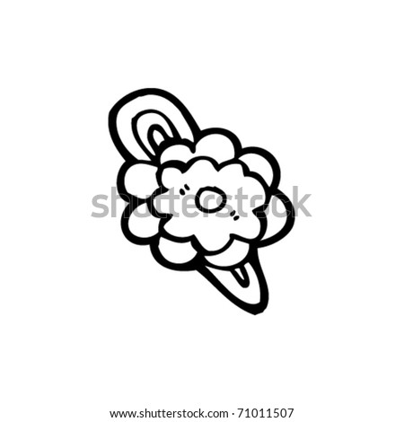 flower hair clip cartoon
