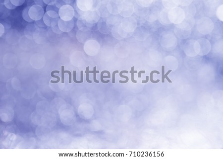 abstract blue Bokeh circles for Christmas background.