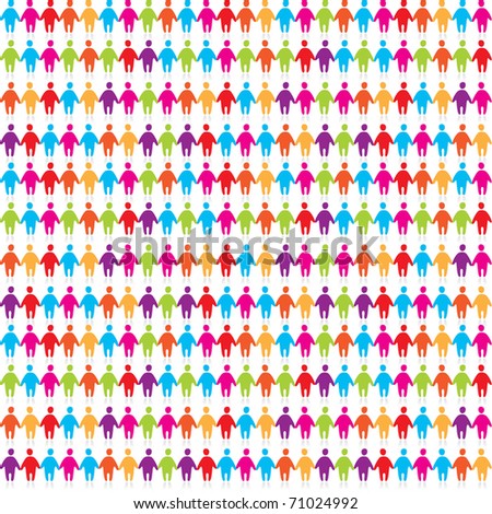 background - color pattern of the people