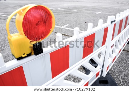 modern security barrier at a construction site