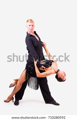 guy and girl are dancing