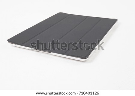 Tablet case isolated on white background