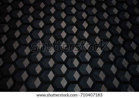 The texture of grayscale cell similar to honeycomb Royalty-Free Stock Photo #710407183