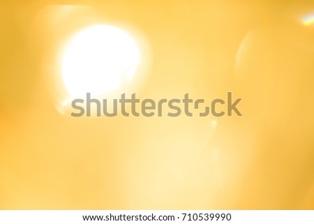Abstract golden light bokeh light background