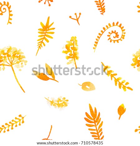 Watercolor seamless pattern of flowers. The image can be used as a background on postcards for your wedding business.