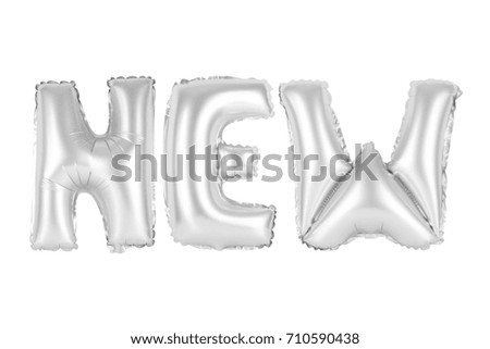 chrome (grey) alphabet balloons, new, chrome (grey) number and letter balloon