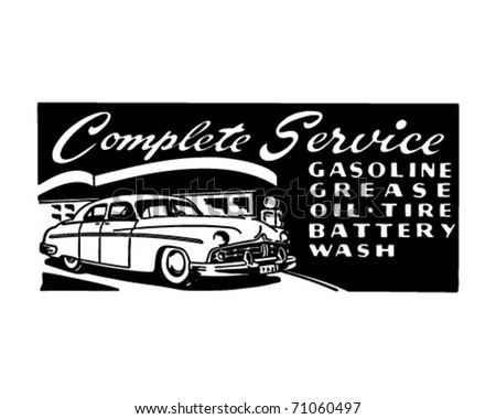 Complete Service - Retro Ad Art Banner