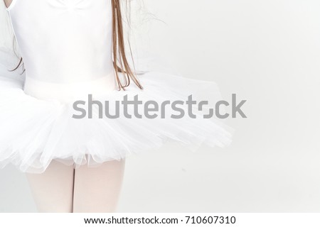 skirt of a ballerina close-up                               