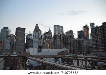 View from the Brooklyn Bridge, New York City