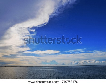 Beautiful cloudy and blue sky