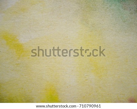 Abstract watercolor background. Texture of paper. Yellow background.
