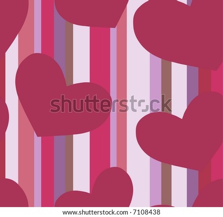 Seamless repeating Hearts background