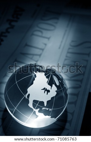 Globe and Newspaper for background