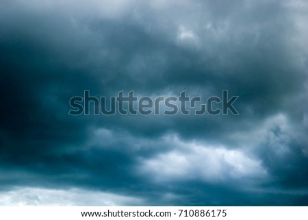Dark sky is thunder-storm black and white clouds on a bad day during the rainy season. Space for copying idea text The feeling of intense air danced.