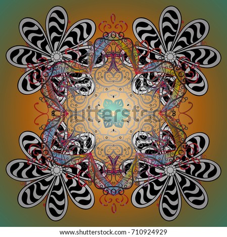 Snowflake simple. Symbol of winter, Merry Christmas holiday, Happy New Year celebration Vector illustration. Snow on background. Abstract wallpaper, wrapping decoration.