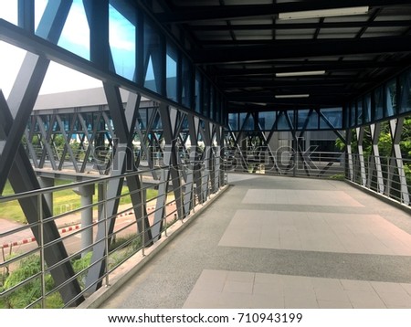 Modern bridge walk