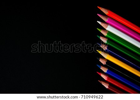 pencil crayons background