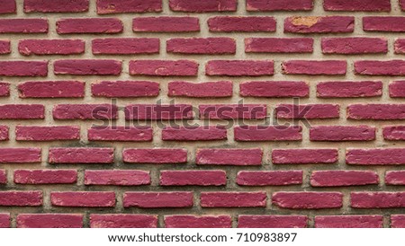 Red bricks wall texture and background for design or architect, Beautiful bricks wall for exterior decorating, Old brick wall patterns