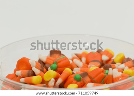 Candy corn pumpkins fall colors Halloween trick treat 