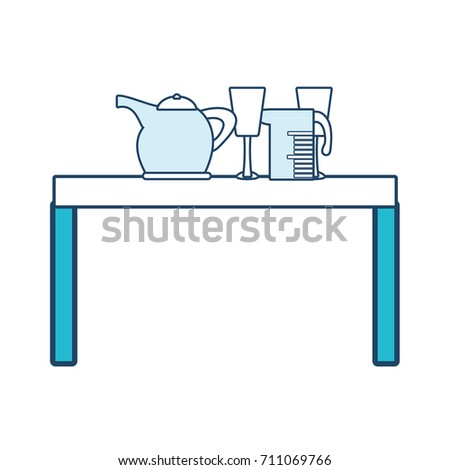 table with kitchen utensils icon