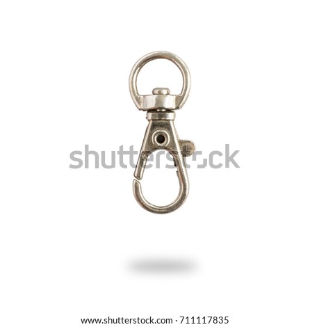 Key ring,isolate on white background with clipping path.