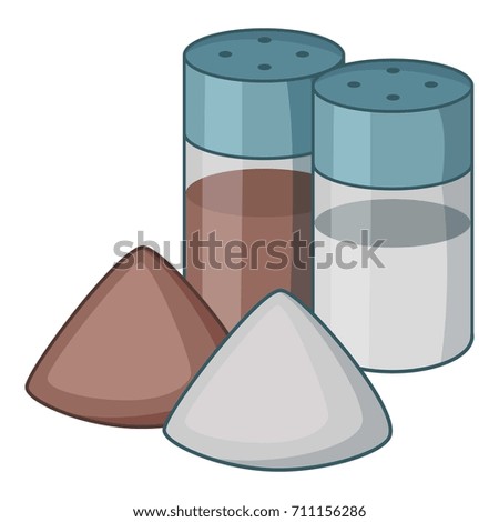 Salt pepper shaker icon. Cartoon illustration of salt pepper shaker vector icon for web