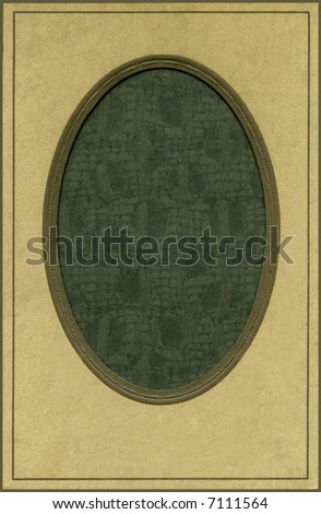 Antique oval frame