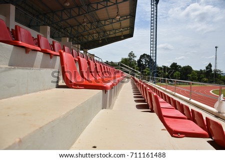 Athletics stadium Stand and race track