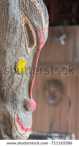 Wooden decorations for hanging wall