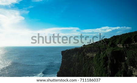 Mountain and sea view, Java Indonesia