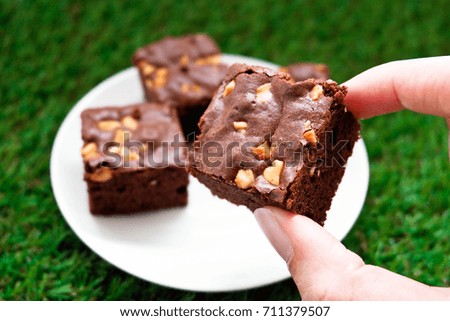 Chocolate Brownies with nuts 