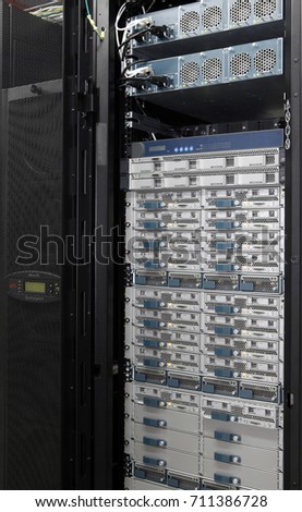 19" Network Commutation Server in Rack
