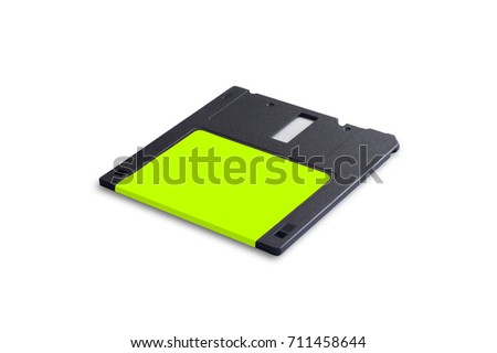 Diskette isolated on white background.