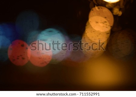 Blur and Bokeh in the City Background