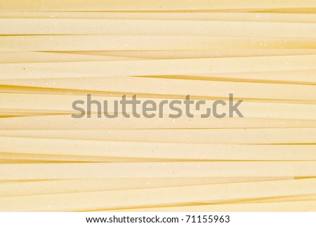 Long noodles filling the picture.