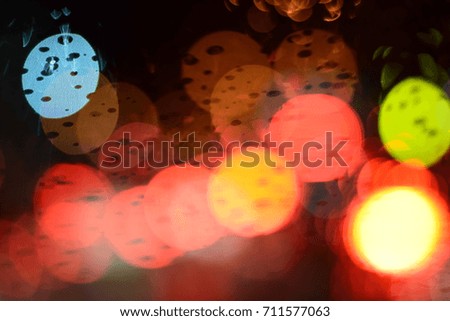 Blur and Bokeh in the City Background