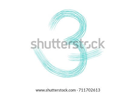 Symbol, art, number 3